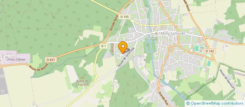 localisation de l'entreprise 2M RENOV'  MILLY-LA-FORET