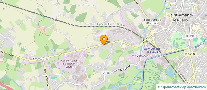 localisation de l'entreprise 2M SANTE  SAINT-AMAND-LES-EAUX