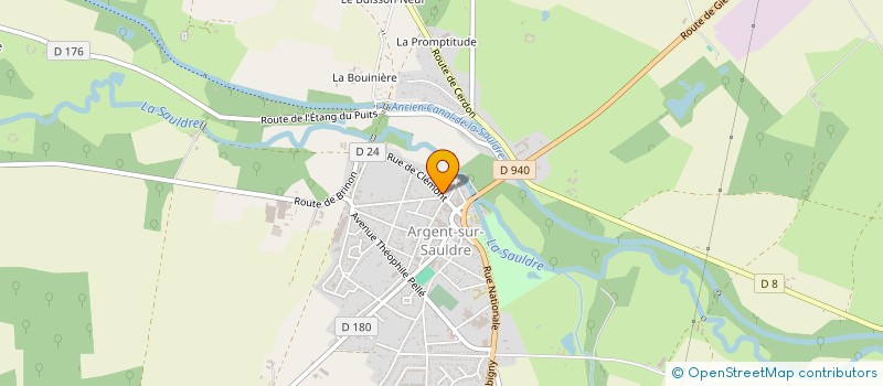 localisation de l'entreprise 2M SCI  ARGENT-SUR-SAULDRE