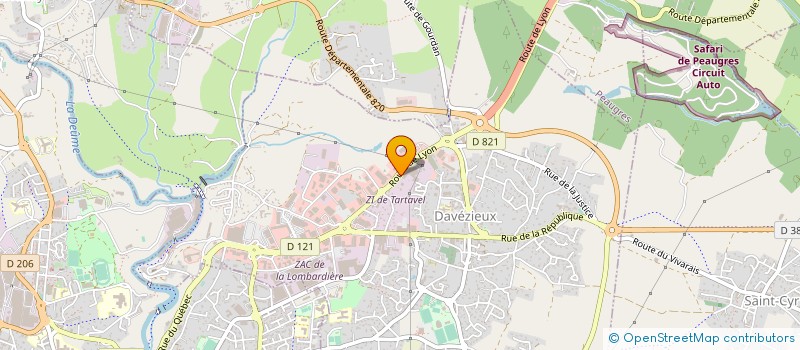localisation de l'entreprise 2M SERRURERIE à DAVEZIEUX
