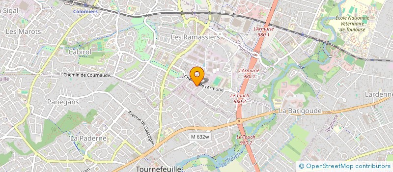 localisation de l'entreprise 2M SERVICES à COLOMIERS