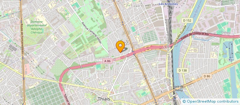 localisation de l'entreprise 2M STUDIO à THIAIS