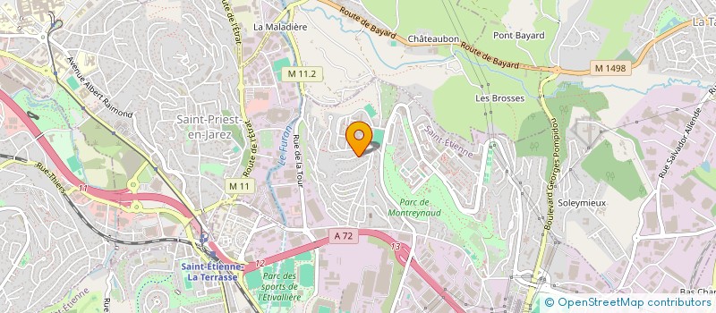 localisation de l'entreprise 2M TRANSPORT  SAINT-ETIENNE