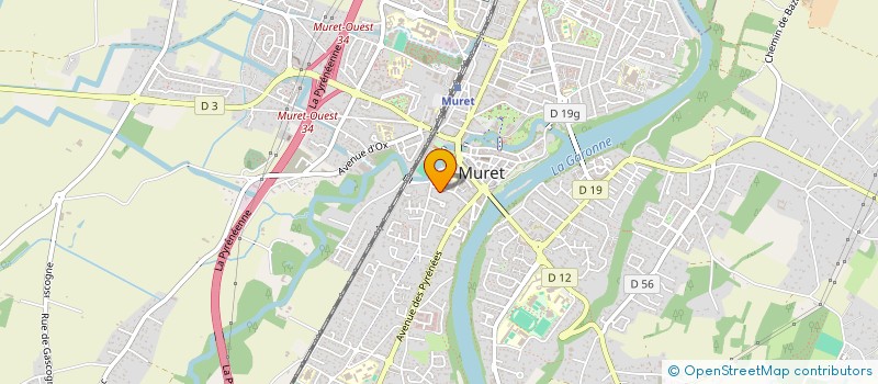 localisation de l'entreprise 2M TRANSPORT à MURET