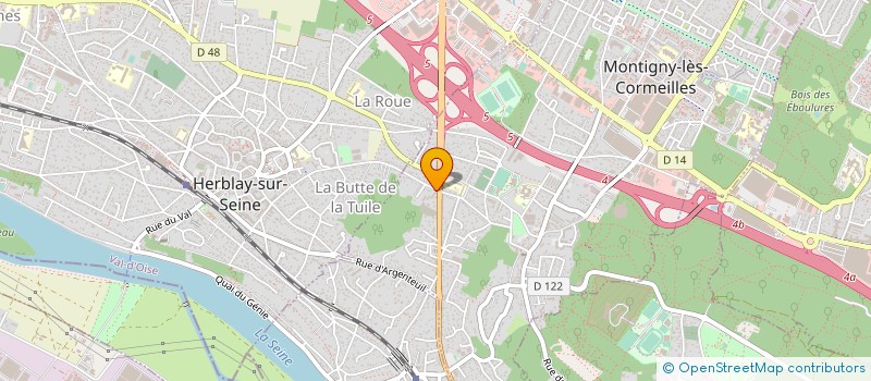 localisation de l'entreprise 2M TRANSPORTS à MONTIGNY-LES-CORMEILLES