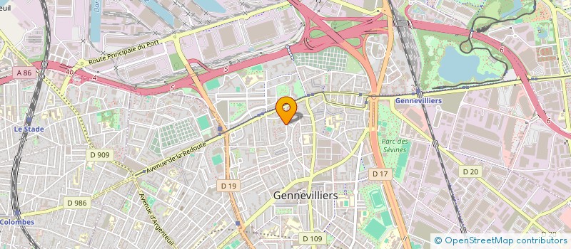 localisation de l'entreprise 2M WELLNESS  GENNEVILLIERS