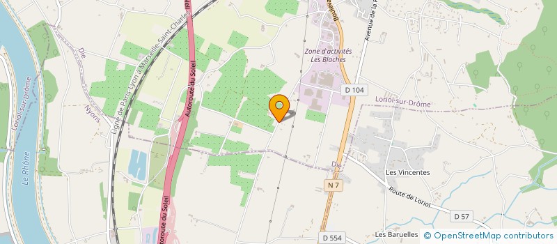 localisation de l'entreprise 2M1-SOLIDAIRE  SAULCE-SUR-RHONE