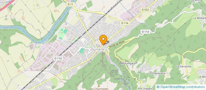 localisation de l'entreprise 2M2  DOMENE