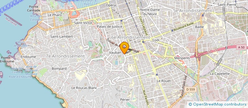 localisation de l'entreprise 2M2B LAB  MARSEILLE