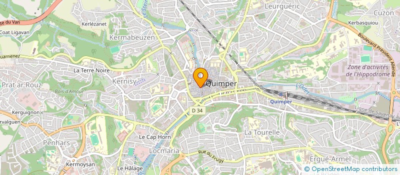 localisation de l'entreprise 2M2L à QUIMPER