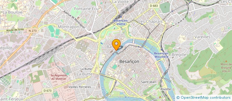 localisation de l'entreprise 2M2P à BESANCON