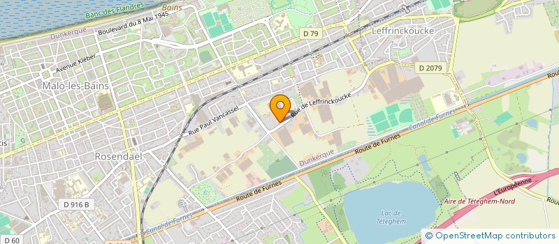 localisation de l'entreprise 2M2V à DUNKERQUE