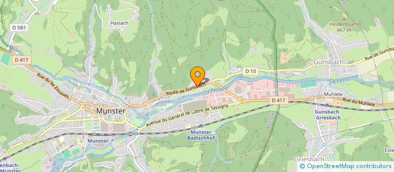 localisation de l'entreprise 2M3D  MUNSTER