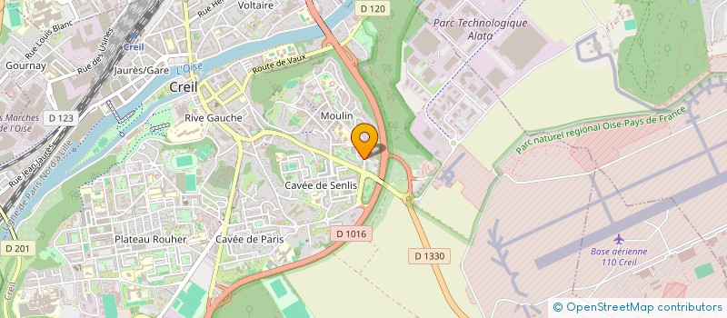 localisation de l'entreprise 2M3D  CREIL