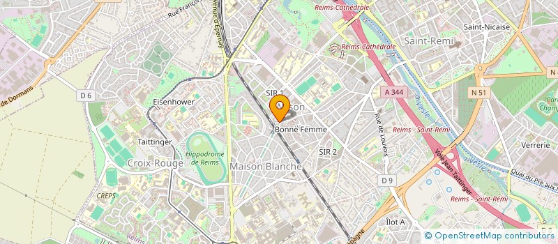 localisation de l'entreprise 2MA  REIMS