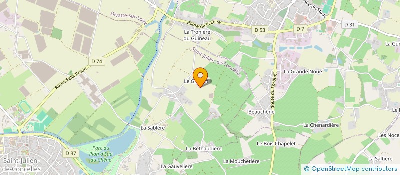 localisation de l'entreprise 2MA IMMOBILIER  SAINT-JULIEN-DE-CONCELLES