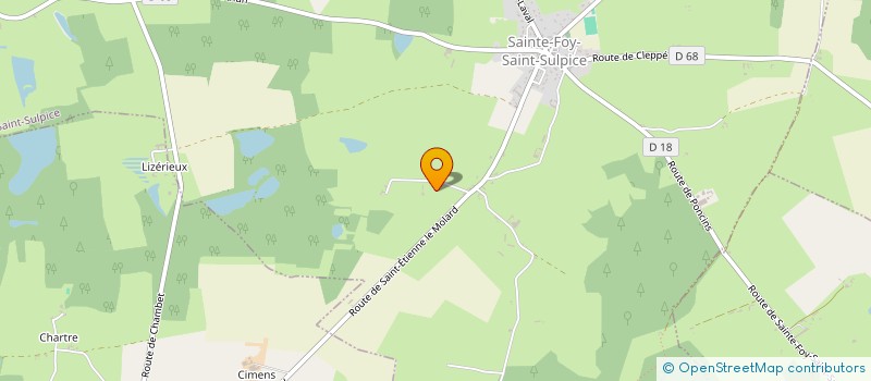 localisation de l'entreprise 2MA3  SAINTE-FOY-SAINT-SULPICE