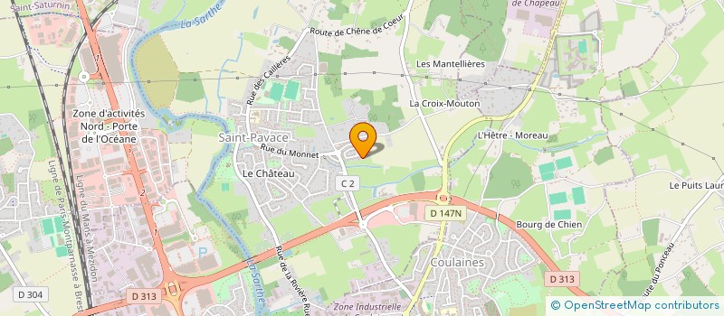 localisation de l'entreprise 2MAINS CHEZ VOUS  SAINT-PAVACE