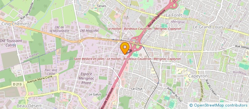 localisation de l'entreprise 2MAP  MERIGNAC