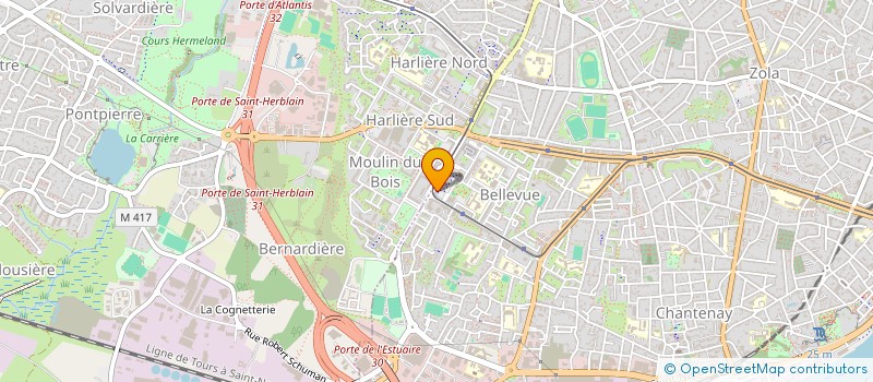 localisation de l'entreprise 2MB à NANTES