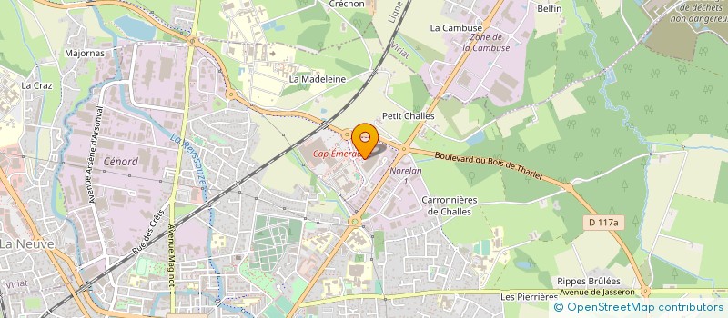 localisation de l'entreprise 2MCV PARTICIPATIONS à BOURG-EN-BRESSE