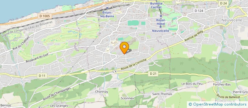 localisation de l'entreprise 2MD2  EVIAN-LES-BAINS