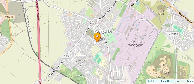 localisation de l'entreprise 2MDA  MAZINGARBE