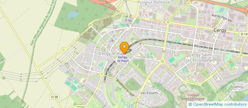 localisation de l'entreprise 2MDEV  CERGY