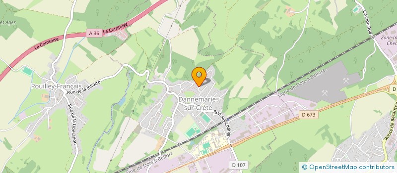 localisation de l'entreprise 2MDR  DANNEMARIE-SUR-CRETE