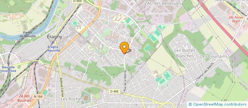 localisation de l'entreprise 2MFD DIAG à ERAGNY