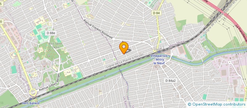 localisation de l'entreprise 2MG  MITRY-MORY