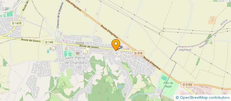 localisation de l'entreprise 2MG USINAGE  BOURGOIN-JALLIEU