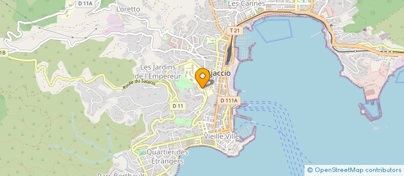 localisation de l'entreprise 2MJ  AJACCIO