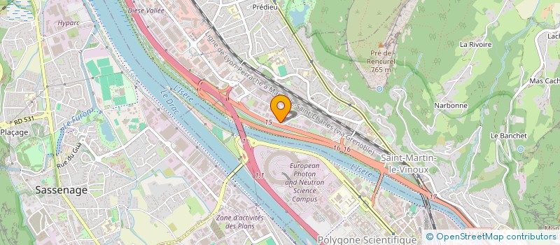 localisation de l'entreprise 2MJ2C  SAINT-MARTIN-LE-VINOUX