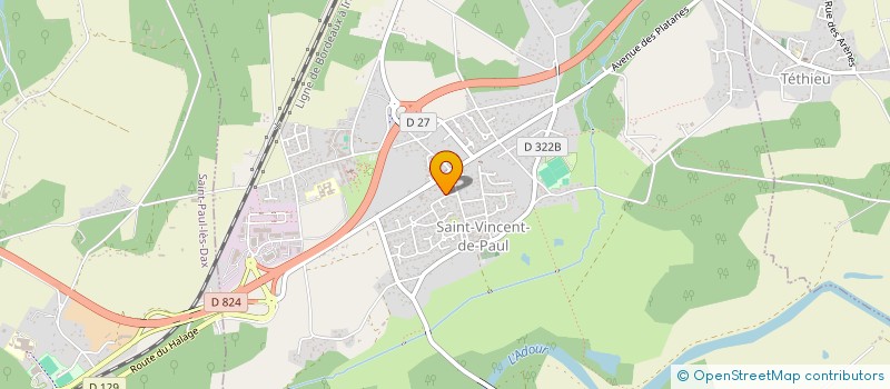 localisation de l'entreprise 2MJA  SAINT-VINCENT-DE-PAUL