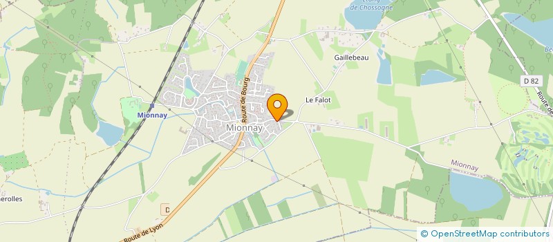 localisation de l'entreprise 2MK BTP à MIONNAY