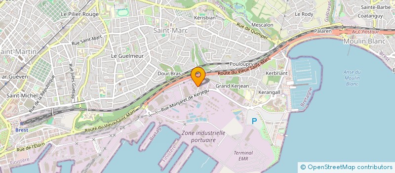 localisation de l'entreprise 2MKE FINANCES à BREST