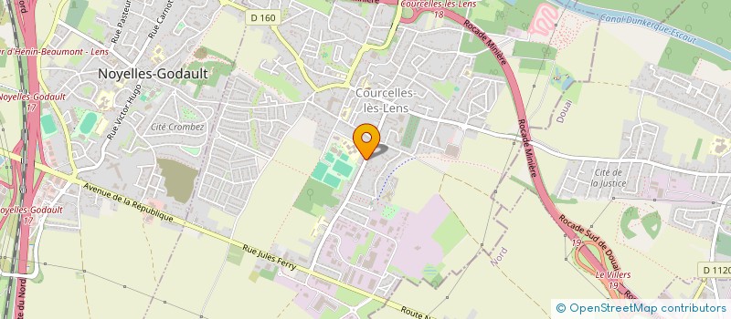 localisation de l'entreprise 2MKL  COURCELLES-LES-LENS