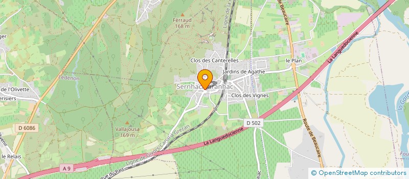 localisation de l'entreprise 2MLASER  SERNHAC