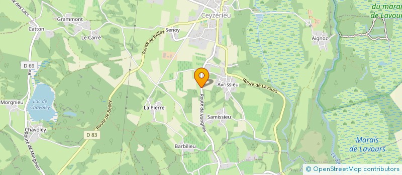 localisation de l'entreprise 2MLC  CEYZERIEU