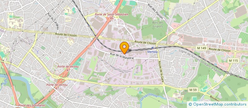 localisation de l'entreprise 2MO  VERTOU