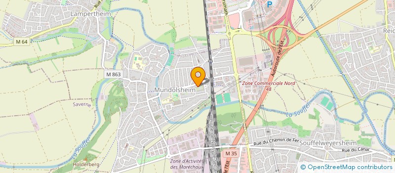 localisation de l'entreprise 2MO SERVICES  MUNDOLSHEIM