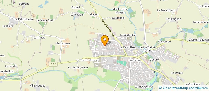 localisation de l'entreprise 2MPY  GEVEZE