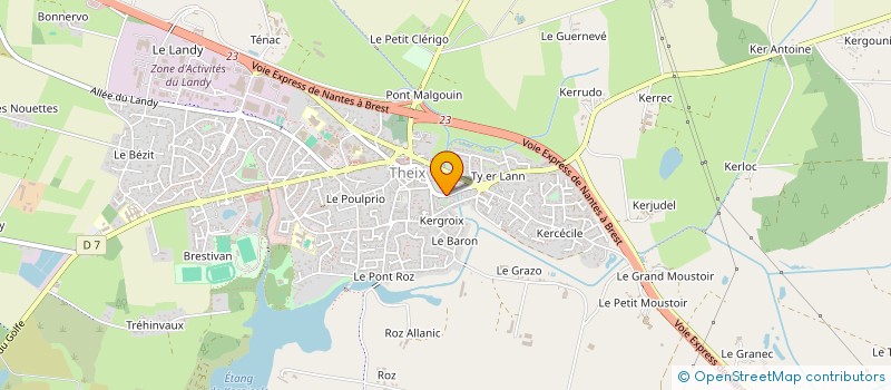 localisation de l'entreprise 2MRS  THEIX-NOYALO