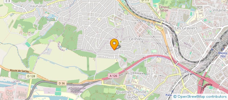 localisation de l'entreprise 2MRT SCI  PALAISEAU