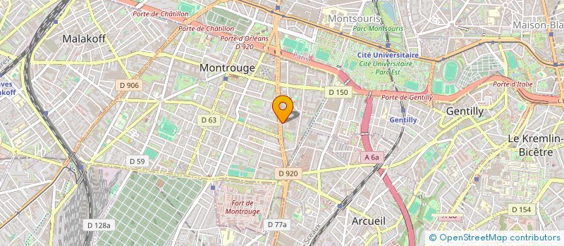 localisation de l'entreprise 2MS  MONTROUGE