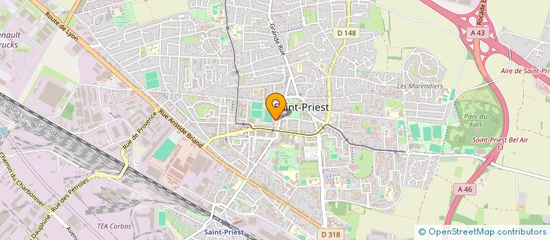 localisation de l'entreprise 2MS  SAINT-PRIEST