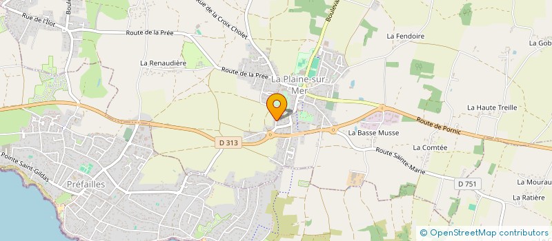 localisation de l'entreprise 2MTA à LA PLAINE-SUR-MER