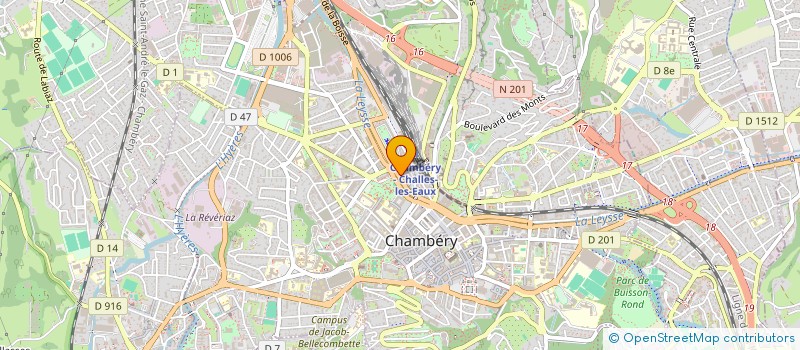 localisation de l'entreprise 2N-ASSURANCES à CHAMBERY