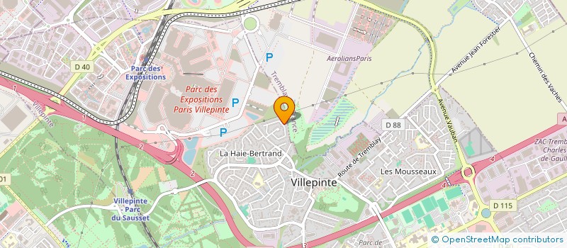 localisation de l'entreprise 2N HOLDING  VILLEPINTE